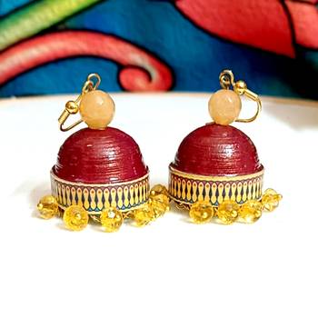 Quilled hanging  jhumkas 15 2