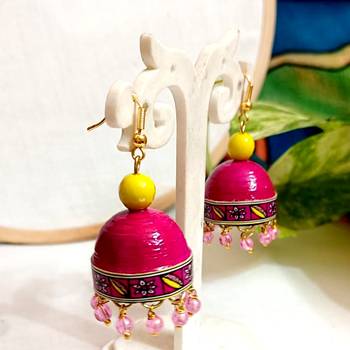 Quilled hanging  jhumkas 16 1