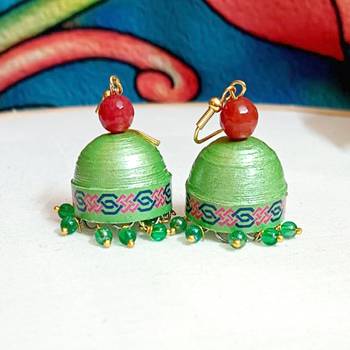 Quilled hanging  jhumkas 17 2