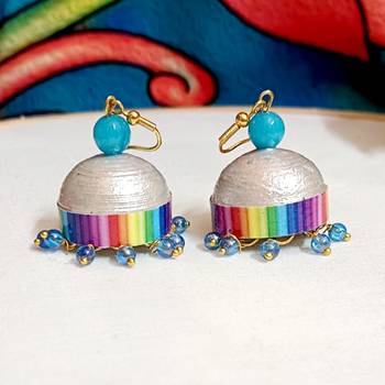Quilled hanging  jhumkas 18 2