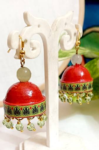 Quilled hanging  jhumkas 19