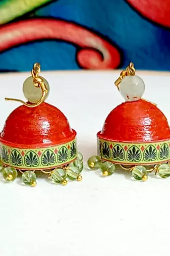 Quilled hanging  jhumkas 19
