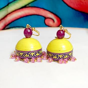 Quilled hanging  jhumkas 20 2
