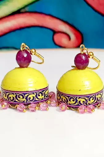 Quilled hanging  jhumkas 20