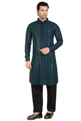 Arruga stylish black sequins pathani salwar 1