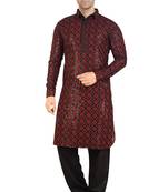 Arruga stylish black sequins pathani salwar