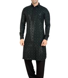 Arruga stylish black sequins pathani salwar