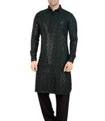 Arruga stylish black sequins pathani salwar