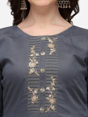 Riva enterprise women's cotton top  with chiffon printed duppata dress material with bottom 4