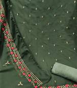 Riva enterprise women's georgette with embroidery heavy duppata dress material