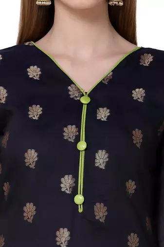 Riva enterprise women's banarasi silk with jacquard print and heavy duppatra exclusive dress material