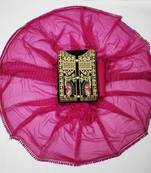 Riva enterprise women's chanderi with hand work gota patti and duppata exclusive dress material