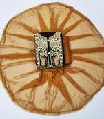 Riva enterprise women's chanderi with hand work gota patti and duppata exclusive dress material