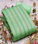 Riva enterprise women's chanderi with  heavy duppata exclusive dress material