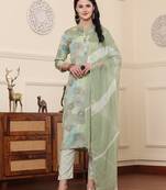 Smartraho embroidered kurta, salwar & dupatta set