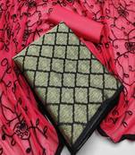 Riva enterprise women's banarasi silk with jacquard print and heavy duppatra exclusive dress material