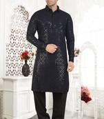 Arruga stylish black sequins pathani salwar