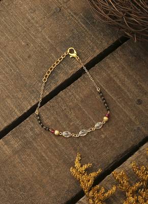 White Gold Mangalsutra Bracelet 1