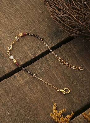 White Gold Mangalsutra Bracelet 2