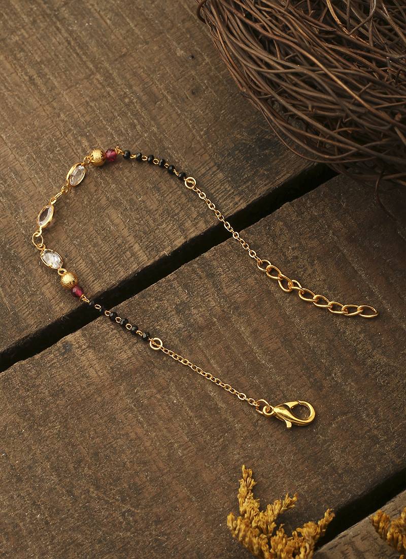 White Gold Mangalsutra Bracelet