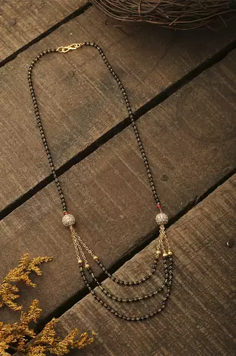 Mangalsutra With Golden Beads