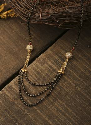 Mangalsutra With Golden Beads 1