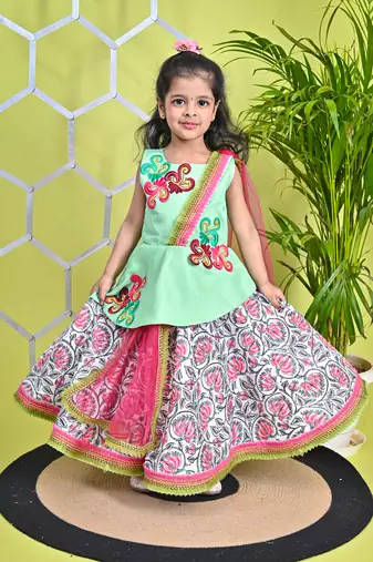 Multicolor Skirt Puplum