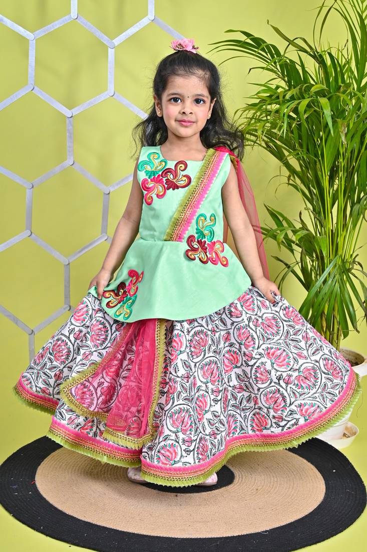 Multicolor Skirt Puplum