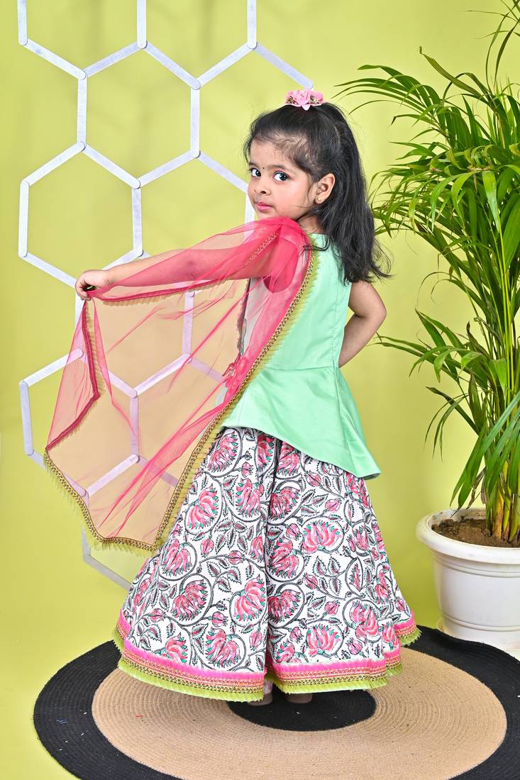 Multicolor Skirt Puplum