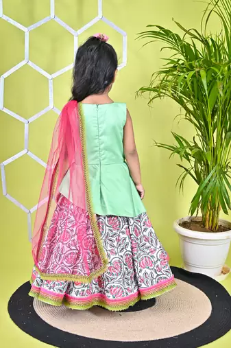 Multicolor Skirt Puplum