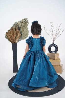 Petrol Blue Dress 4