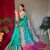 Rama Green Woven Patola Silk Blend Saree With Blouse Piece