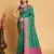 Rama Green Woven Silk Patola Silk Patola Saris With Blouse Piece