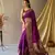Purple Woven Faux Kanchipuram Zari Silk saree With Blouse Piece