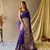 Royal Blue Woven Faux Kanchipuram Zari Silk saree With Blouse Piece