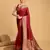 Red Woven Faux Kanchipuram Zari Silk saree With Blouse Piece