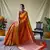 Mustard Woven Bandhej Bandhani saree Bandhej With Blouse Piece