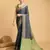 Navy Blue Woven Faux Kanchipuram Zari Silk saree With Blouse Piece