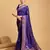 Violet Woven Faux Banarasi Zari Silk saree With Blouse Piece