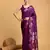 Purple Woven Faux Banarasi Zari Silk saree With Blouse Piece