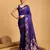Violet Woven Faux Banarasi Zari Silk saree With Blouse Piece