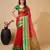 Red Woven Kota Doria Cotton Silk saree With Blouse Piece