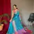 Teal Woven Patola Silk Blend Saree With Blouse Piece