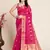Pink Woven Kota Doria Cotton Silk saree With Blouse Piece