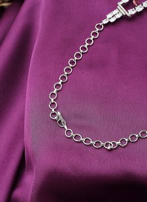 Dual Layered Necklace Set With Circular Earrings 5