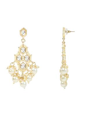 traditional kundan necklace jewellery with earrings & maang tikka set for women and girls  5