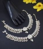 traditional adjustable kundan pearl payal anklets jewellery for women & girls