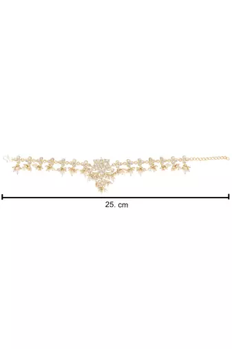 traditional adjustable kundan pearl payal anklets jewellery for women & girls 