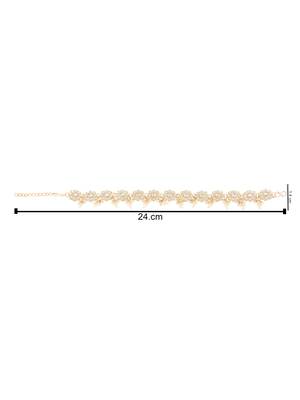 traditional adjustable kundan pearl payal anklets jewellery for women & girls  5