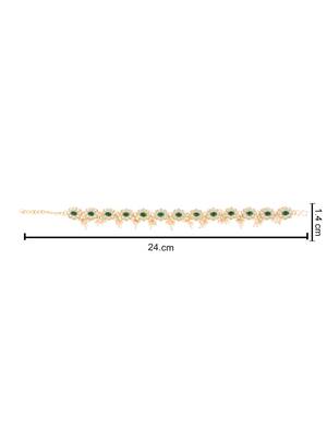 traditional adjustable kundan pearl payal anklets jewellery for women & girls  5